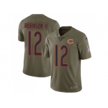 Nike Chicago Bears #12 Allen Robinson II Olive Men Stitched NFL Limited 2017 Salute To Service Jersey