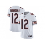 Nike Chicago Bears #12 Allen Robinson II White Men Stitched NFL Vapor Untouchable Limited Jersey