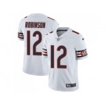 Nike Chicago Bears #12 Allen Robinson White Men Stitched NFL Vapor Untouchable Limited Jersey