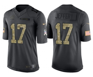 Nike Chicago Bears #17 Alshon Jeffery Men's Stitched Black NFL Salute to Service Limited Jerseys