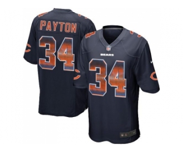 Nike Chicago Bears #34 Walter Payton Navy Blue Team Color Men's Stitched NFL Limited Strobe Jersey