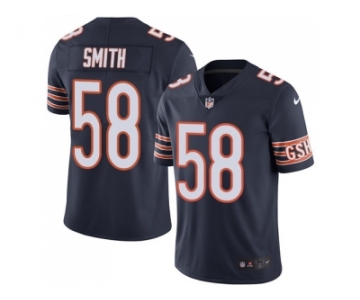 Nike Chicago Bears #58 Roquan Smith Navy Blue Team Color Men Stitched NFL Vapor Untouchable Limited Jersey