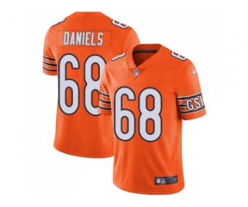 Nike Chicago Bears #68 James Daniels Orange Men Stitched NFL Limited Rush Jersey