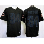 Nike NFL Jerseys Chicago Bears #34 Walter Payton Black[Nike Impact Limited]