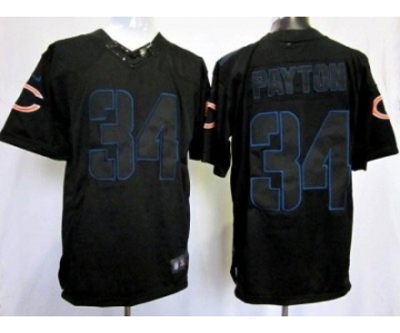 Nike NFL Jerseys Chicago Bears #34 Walter Payton Black[Nike Impact Limited]