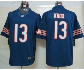 nike nfl jerseys chicago bears #13 knox blue[nike limited]