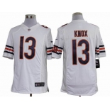 nike nfl jerseys chicago bears #13 knox white[nike limited]