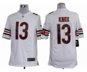 nike nfl jerseys chicago bears #13 knox white[nike limited]