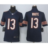 nike nfl jerseys chicago bears #13 white blue[nike limited][white]