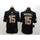 nike nfl jerseys chicago bears #15 marshall black[salute to service limited]