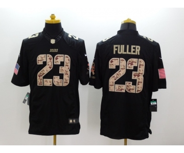 nike nfl jerseys chicago bears #23 fuller black[salute to service limited]