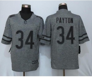 nike nfl jerseys chicago bears #34 payton gray[nike Limited]