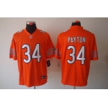 nike nfl jerseys chicago bears #34 payton orange[nike limited]