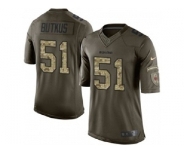 nike nfl jerseys chicago bears #51 butkus army green[nike Limited Salute To Service]