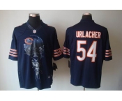 nike nfl jerseys chicago bears #54 urlacher blue[helmet tri-blend limited]