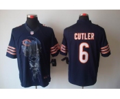 nike nfl jerseys chicago bears #6 cutler blue[helmet tri-blend limited]