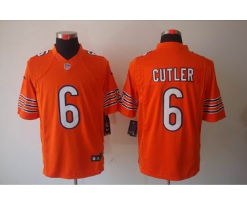 nike nfl jerseys chicago bears #6 cutler orange[nike limited]