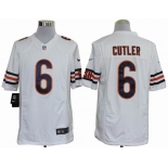 nike nfl jerseys chicago bears #6 cutler white[nike limited]