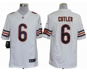 nike nfl jerseys chicago bears #6 cutler white[nike limited]