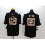 nike nfl jerseys chicago bears #69 allen black[salute to service limited]