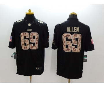 nike nfl jerseys chicago bears #69 allen black[salute to service limited]