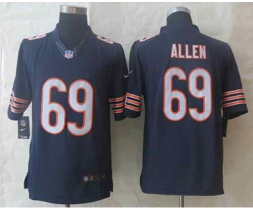 nike nfl jerseys chicago bears #69 allen blue[nike Limited]