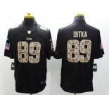 nike nfl jerseys chicago bears #89 ditka black[salute to service limited]