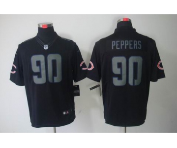 nike nfl jerseys chicago bears #90 peppers black[nike limited]