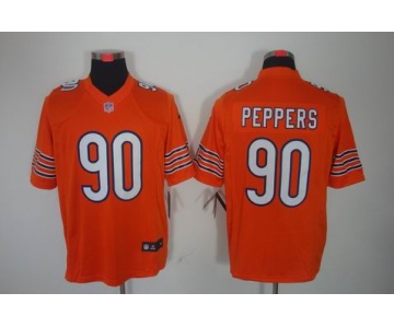 nike nfl jerseys chicago bears #90 peppers orange[nike limited]