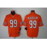 nike nfl jerseys chicago bears #99 mcclellin orange[nike limited]