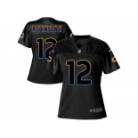 Women Nike Chicago Bears #12 Allen Robinson II Black NFL Fashion Game Jersey