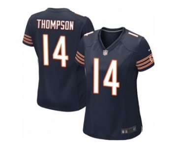 Women Nike Chicago Bears #14 Deonte Thompson Game Navy Blue Team Color NFL Jersey