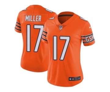 Women Nike Chicago Bears #17 Anthony Miller Orange Stitched NFL Limited Rush Jersey