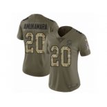 Women Nike Chicago Bears #20 Prince Amukamara Limited Olive Camo Salute to Service NFL Jersey