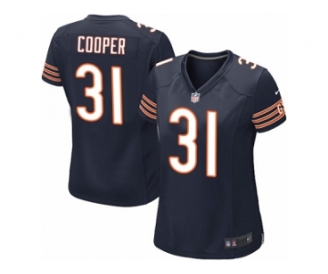 Women Nike Chicago Bears #31 Marcus Cooper Game Navy Blue Team Color NFL Jersey