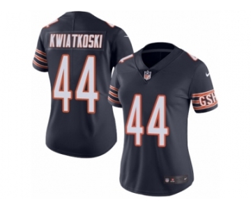 Women Nike Chicago Bears #44 Nick Kwiatkoski Navy Blue Team Color Vapor Untouchable Limited Player NFL Jersey