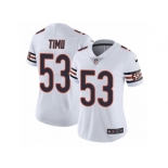 Women Nike Chicago Bears #53 John Timu White Vapor Untouchable Limited Player NFL Jersey