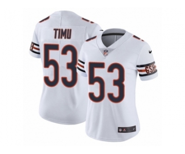 Women Nike Chicago Bears #53 John Timu White Vapor Untouchable Limited Player NFL Jersey