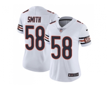 Women Nike Chicago Bears #58 Roquan Smith White Stitched NFL Vapor Untouchable Limited Jersey