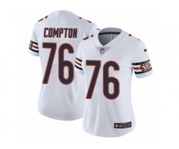 Women Nike Chicago Bears #76 Tom Compton White Vapor Untouchable Limited Player NFL Jersey