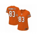 Women Nike Chicago Bears #83 Martellus Bennett Orange Alternate NFL Jersey