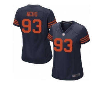 Women Nike Chicago Bears #93 Sam Acho Game Navy Blue Alternate NFL Jersey