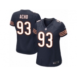 Women Nike Chicago Bears #93 Sam Acho Game Navy Blue Team Color NFL Jersey