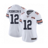 Women's Chicago Bears #12 Allen Robinson White 100th Season Limited Football Jersey