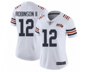 Women's Chicago Bears #12 Allen Robinson White 100th Season Limited Football Jersey