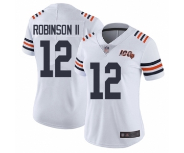 Women's Chicago Bears #12 Allen Robinson White 100th Season Limited Football Jersey