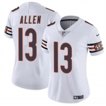 Women's Chicago Bears #13 Keenan Allen White 2024 Vapor Football Stitched Jersey