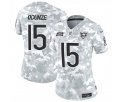 Women's Chicago Bears #15 Rome Odunze 2024 F.U.S.E Arctic Camo Salute To Service Limited Stitched Football Jersey