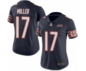 Women's Chicago Bears #17 Anthony Miller Navy Blue Team Color 100th Season Limited Football Jersey