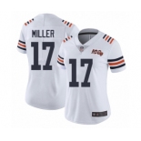 Women's Chicago Bears #17 Anthony Miller White 100th Season Limited Football Jersey